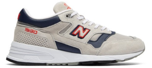 New Balance 1530 Made in UK Shoes - White/Navy/Red