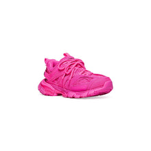 Load image into Gallery viewer, TRACK SNEAKER IN FULL MESH IN FLUO PINK
