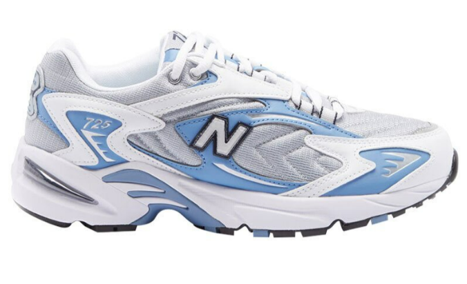 New Balance - 725 Leather And Mesh Trainers - Womens - Blue White